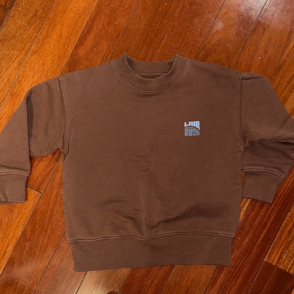 Zara Boys Brown Crewneck Sweater - Unbranded